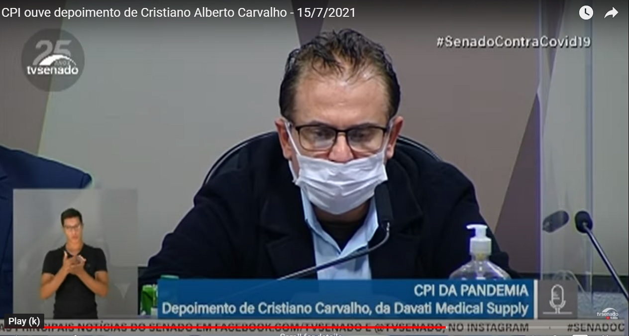 Depoimento Cristiano Carvalho CPI TV Senado
