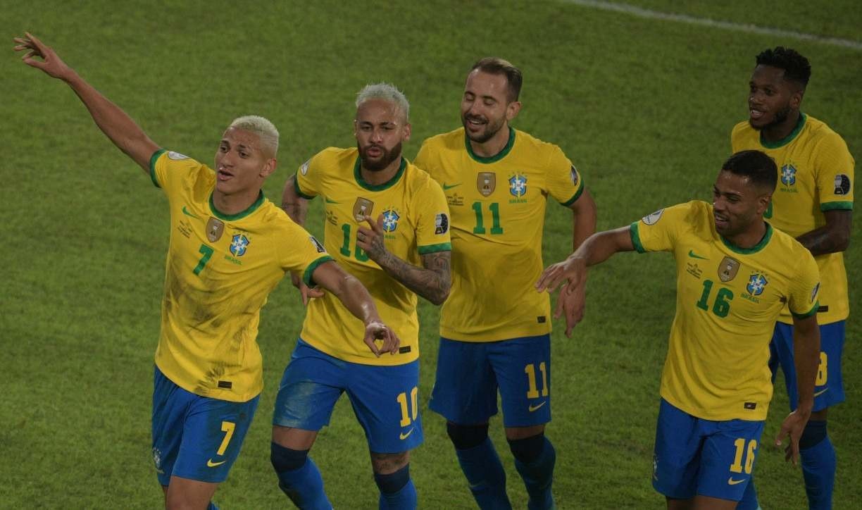 Jogadores da seleção brasileira na Copa América