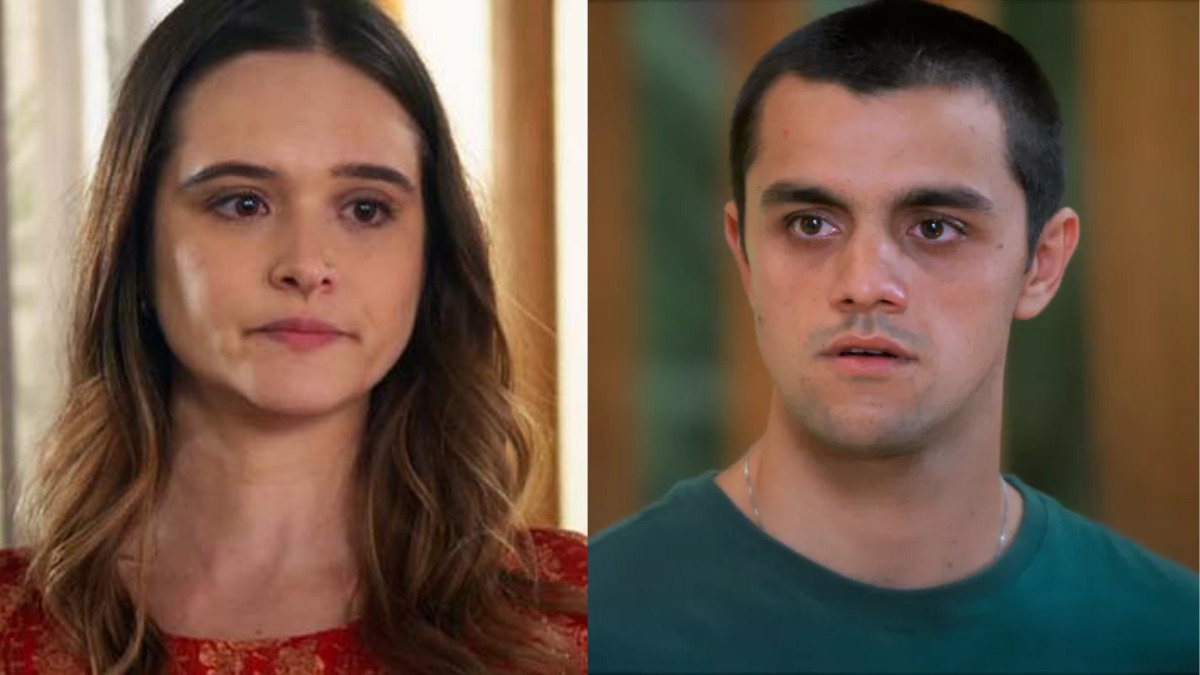 Juliana Paiva e Felipe Simas em Salve-se Quem Puder (Reprodução / Globo)