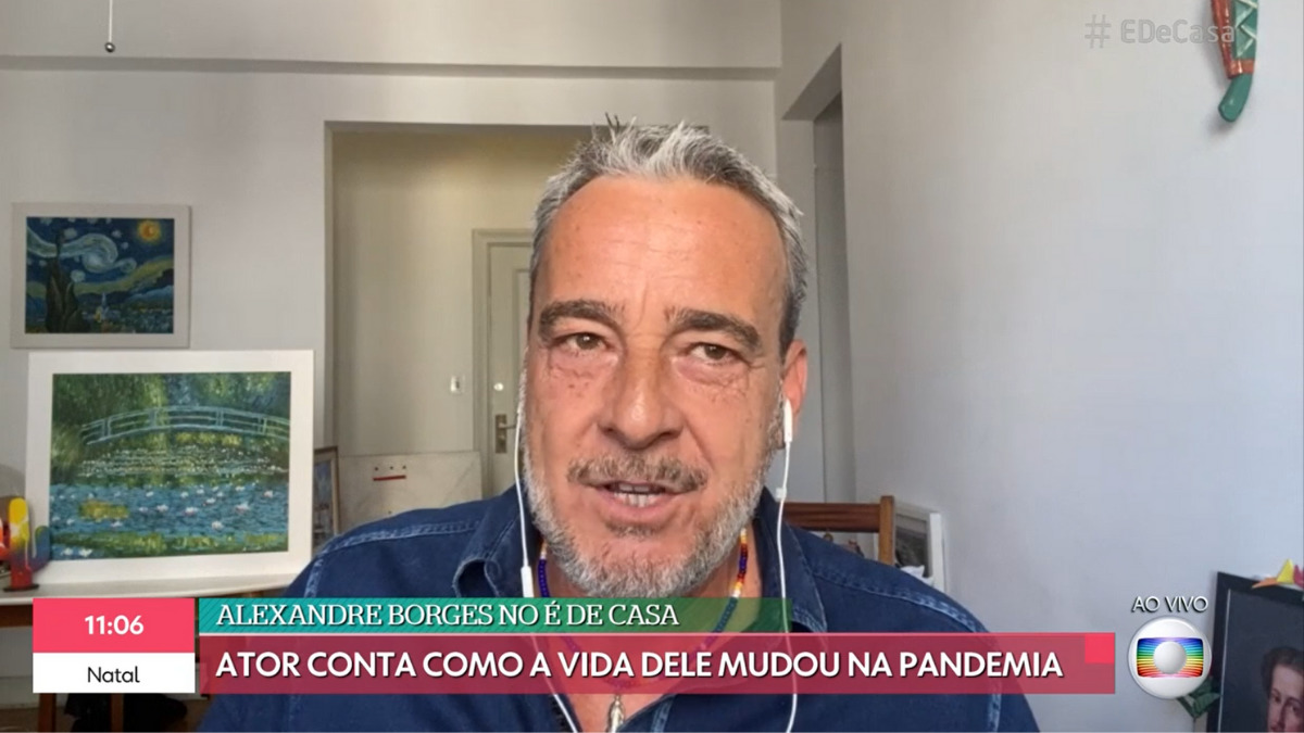 Alexandre Borges no É de Casa (Reprodução / Globo)