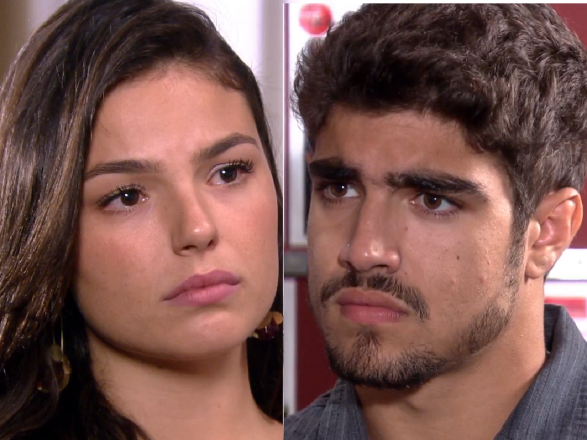 Marcela (Isis Valverde) e Edgar (Caio Castro) em Ti-ti-ti