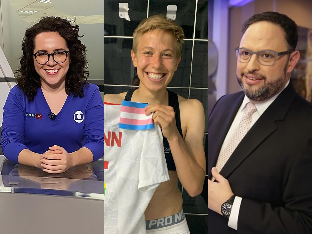 Natália Lara, narradora do SporTV, e Eduardo Castro, do BandSports, respeitaram a identidade de gênero de Quinn, atleta da seleção canadense de futebol nos Jogos Olímpicos de Tóquio