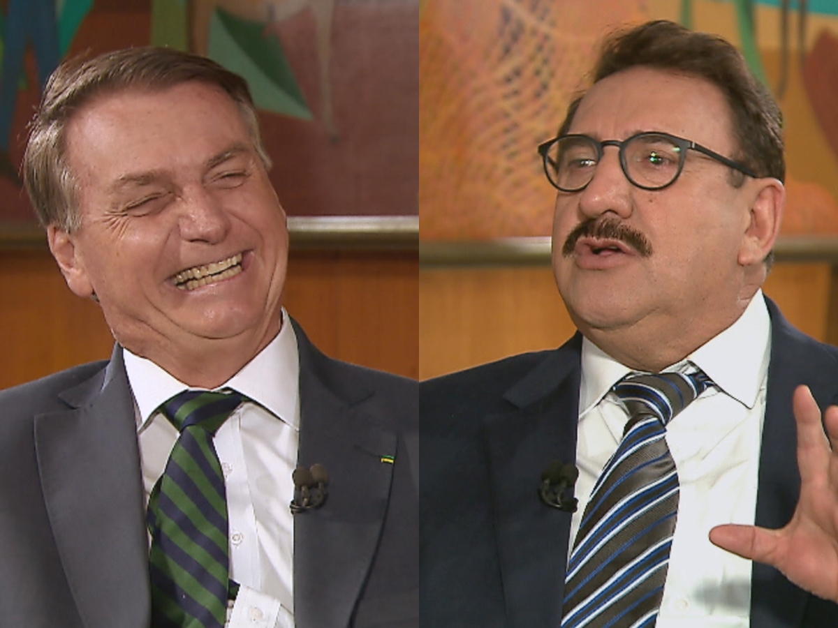 Jair Bolsonaro em entrevista ao apresentador Ratinho (Divulgação: SBT)