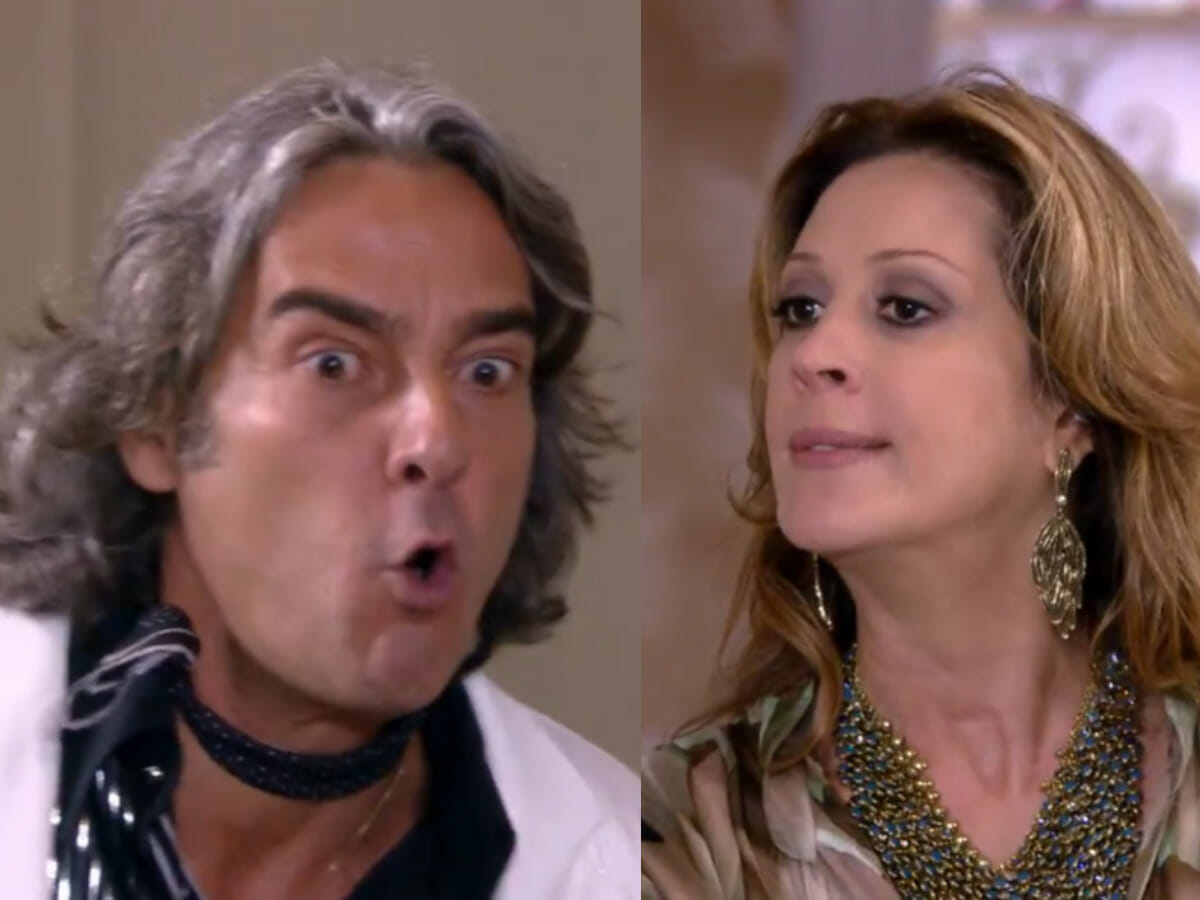 Alexandre Borges e Claudia Raia são Jacques Leclair e Jaqueline em Ti-ti-ti (Reprodução- Globo)