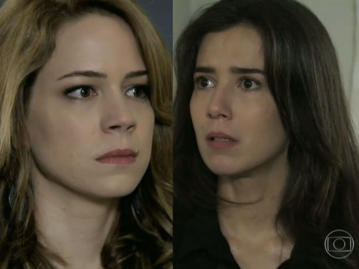Cristina (Leandra Leal) e Cora (Marjorie Estiano) em Império (Reprodução/Globo)