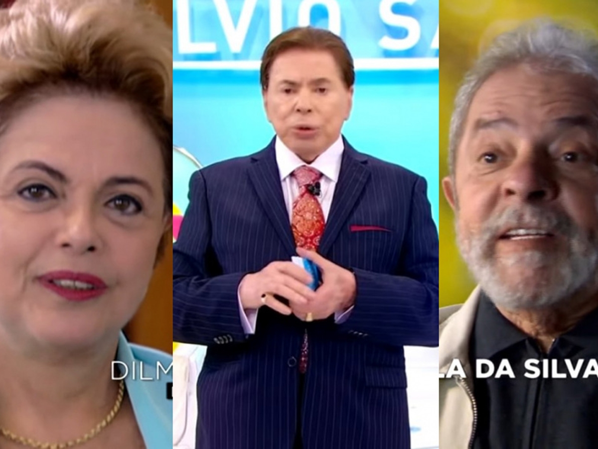 Dilma Rousseff, Silvio Santos e Lula