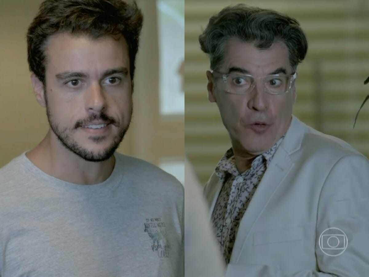 Enrico (Joaquim Lopes) e Téo Pereira (Paulo Betti) de Império
