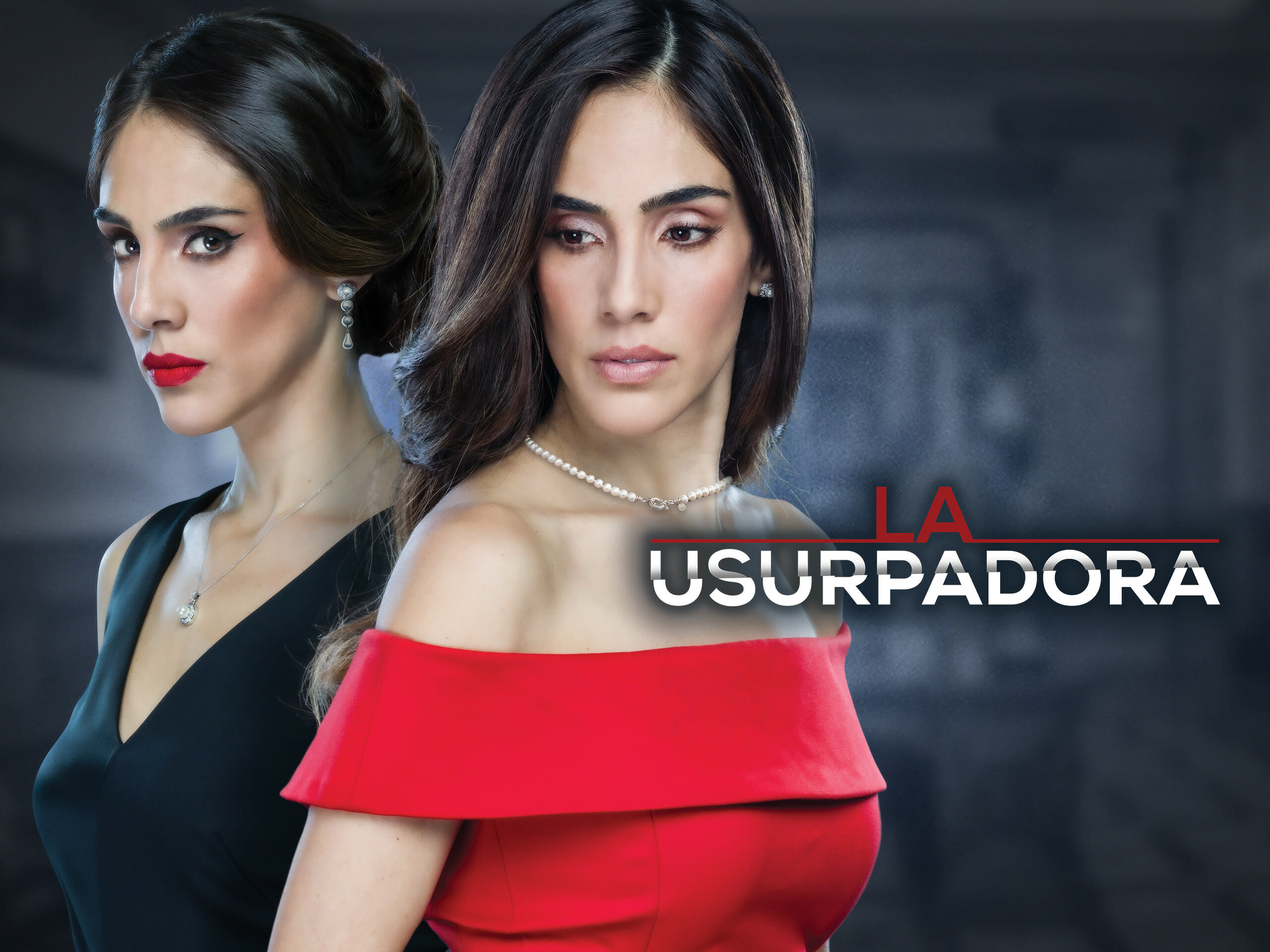Sandra Echeverria como Paola e Paulina no remake de A Usurpadora (Divulgação/Televisa)