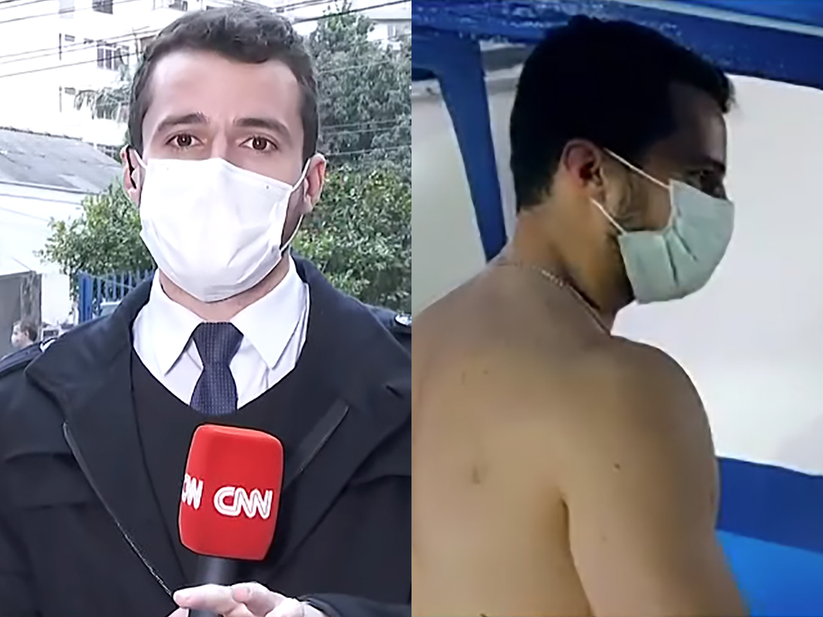 O repórter Anthony Wells tomou vacina após aparecer ao vivo no CNN Novo Dia