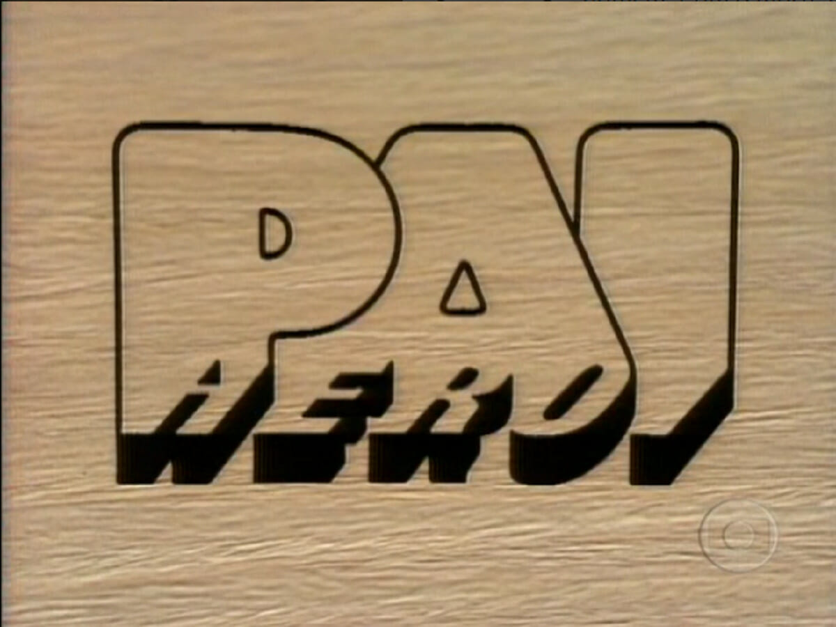 Logotipo da novela Pai Herói, de 1979