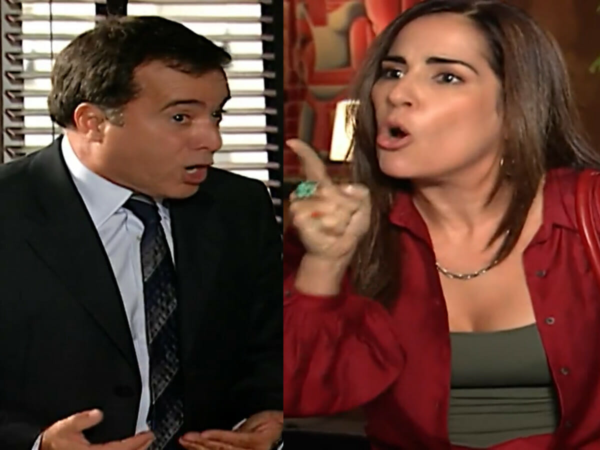 Antenor (Tony Ramos) e Lúcia (Glória Pires) em Paraíso Tropical (Reprodução - Globo)