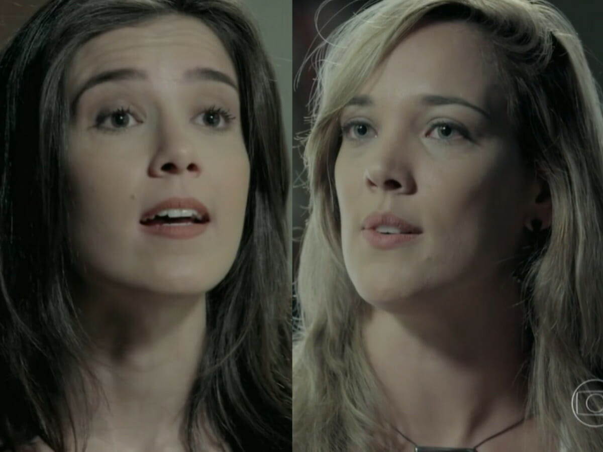 Cora (Marjorie Estiano) e Amanda (Adriana Birolli) em Império (Reprodução/Globo)