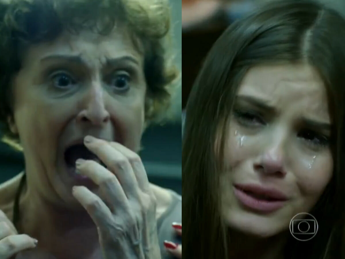 Hilda (Ana Lúcia Torre) e Angel (Camila Queiroz) em Verdades Secretas (Reprodução/Globo)