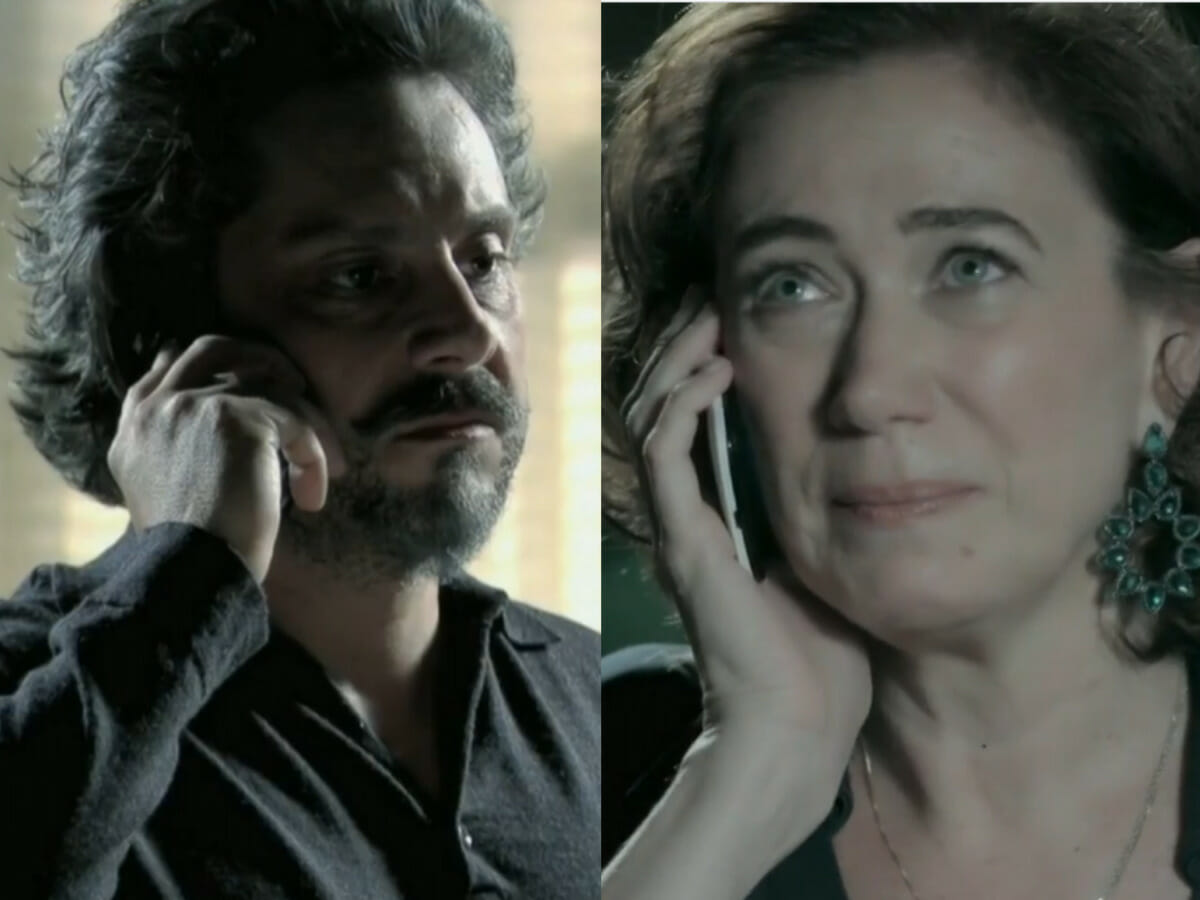 José Alfredo (Alexandre Nero) e Maria Marta (Lilia Cabral) em Império (Reprodução/Globo)