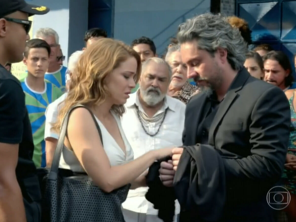 Cristina (Leandra Leal) e José Alfredo (Alexandre Nero) em Império (Reprodução/Globo)