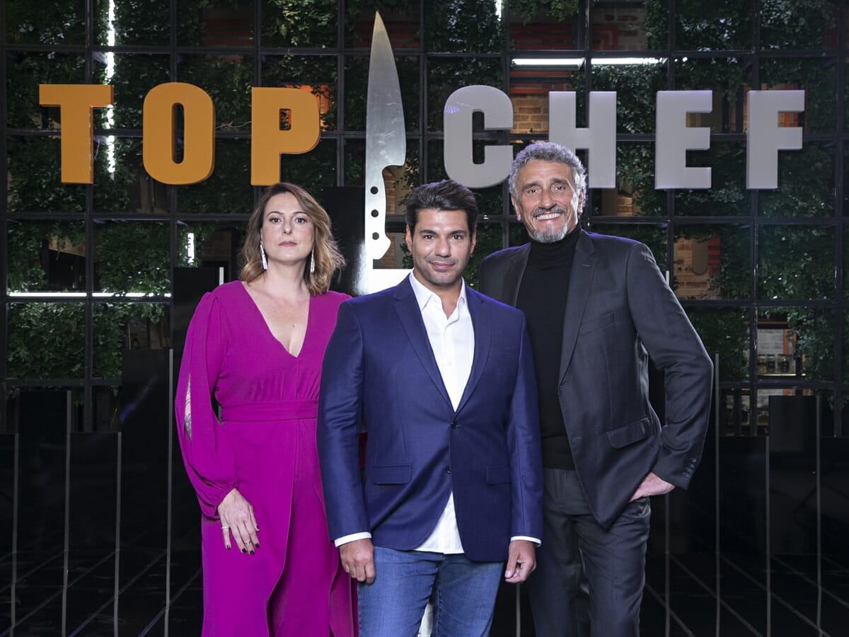Felipe Bronze, Ailin Aleixo e Emmanuel Bassoleil, jurados do Top Chef