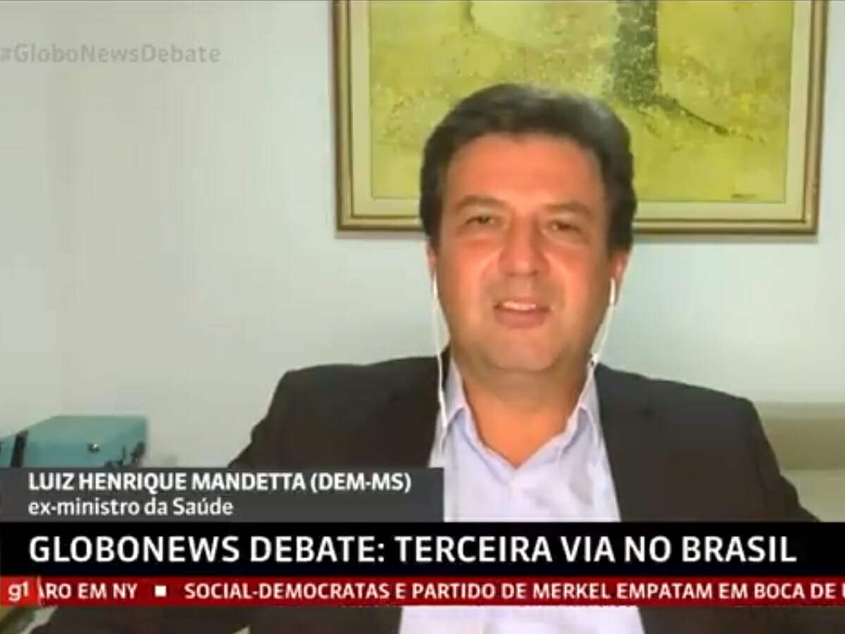 Luiz Henrique Mandetta no GloboNews Debate