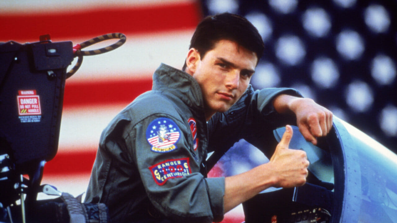 Tom Cruise em cena de Top Gun