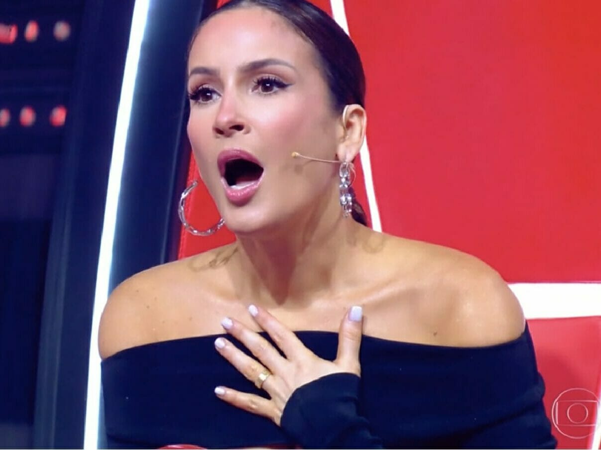 Cláudia Leitte no The Voice+ (Reprodução/Globo)