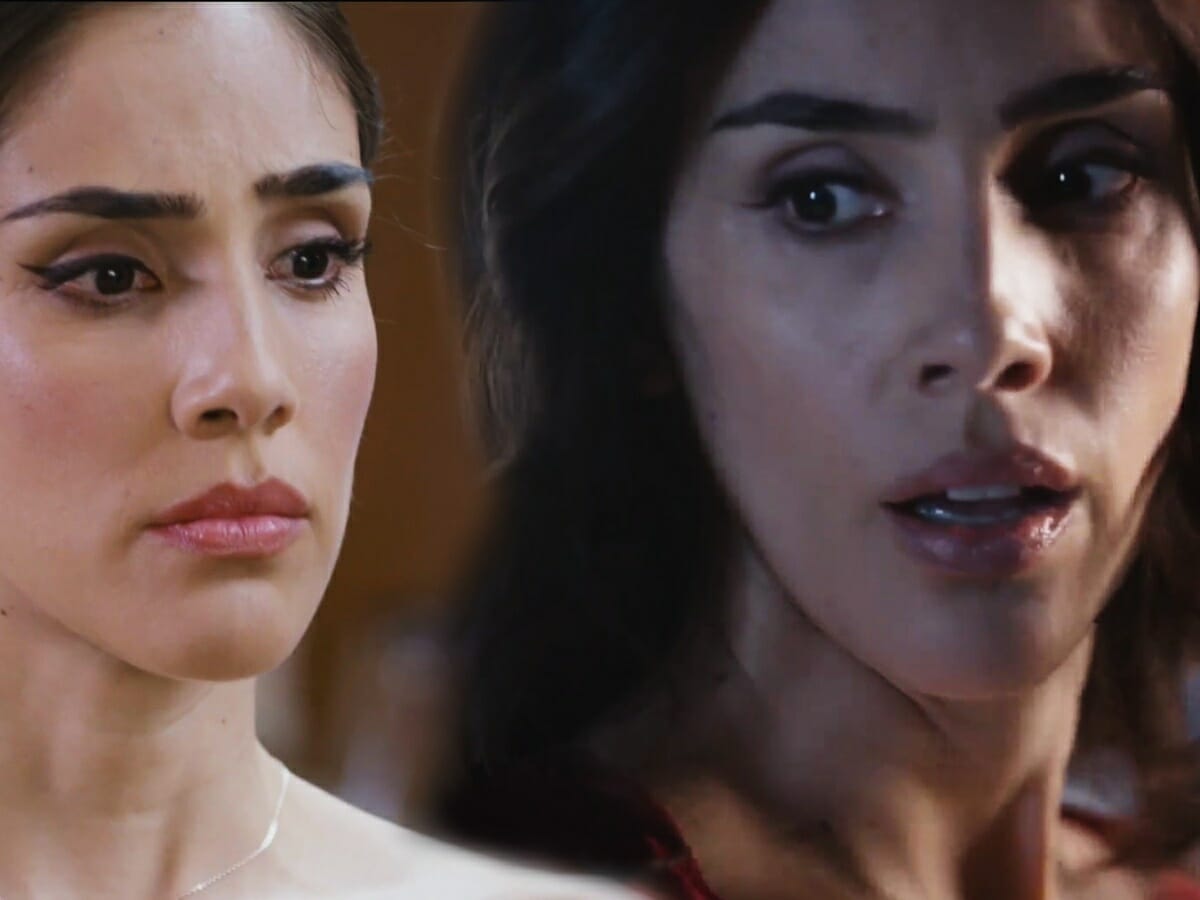 Sandra Echeverría como Paola e Paulina na série A Usurpadora (Reprodução: Televisa S.A.)
