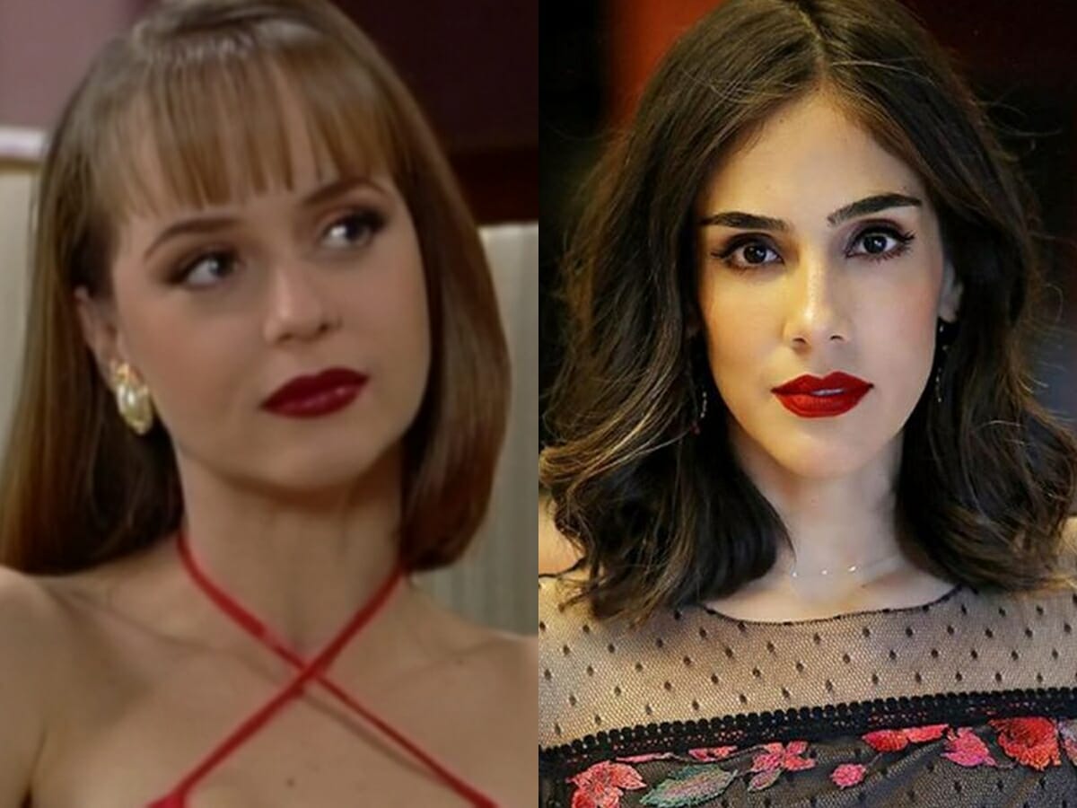 Gaby Spanic e Sandra Echeverría são interpretes das gêmeas Paola e Paulina em versões de A Usurpadora (Reprodução/Montagem Observatório da TV)
