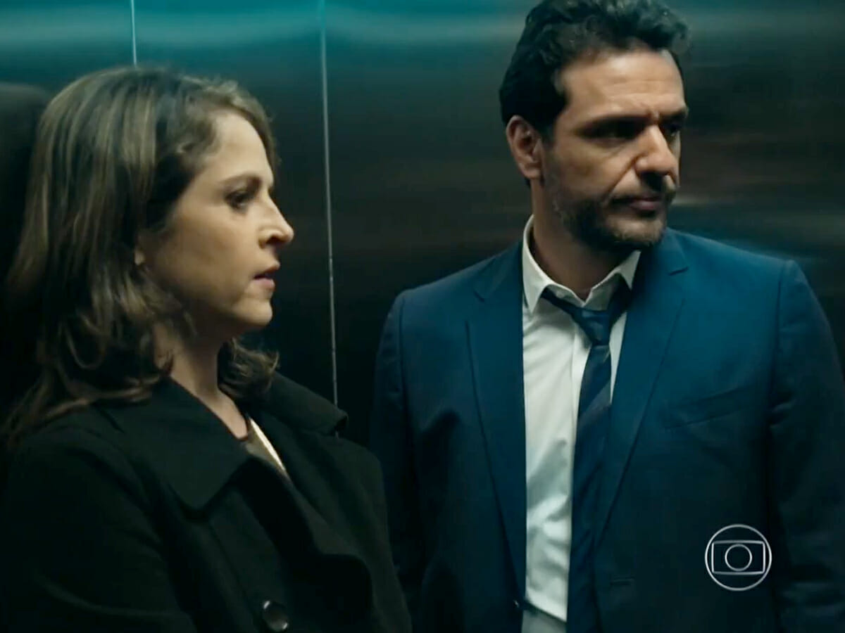 Carolina (Drica Moraes) e Alex (Rodrigo Lombardi) em Verdades Secretas