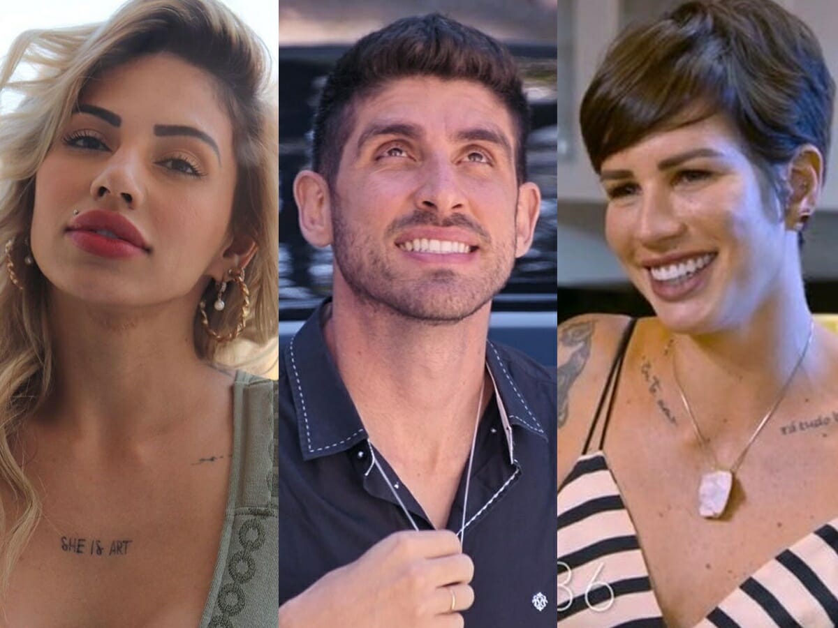 Dayanne, Lissio e Ana Terra em participação no Casamento às Cegas (Reprodução: Netflix)