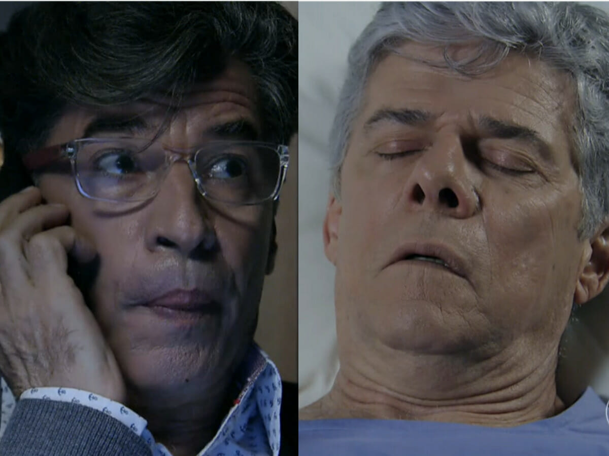 Téo Pereira (Paulo Betty) e Cláudio (José Mayer) em Império (Reprodução/Globo)