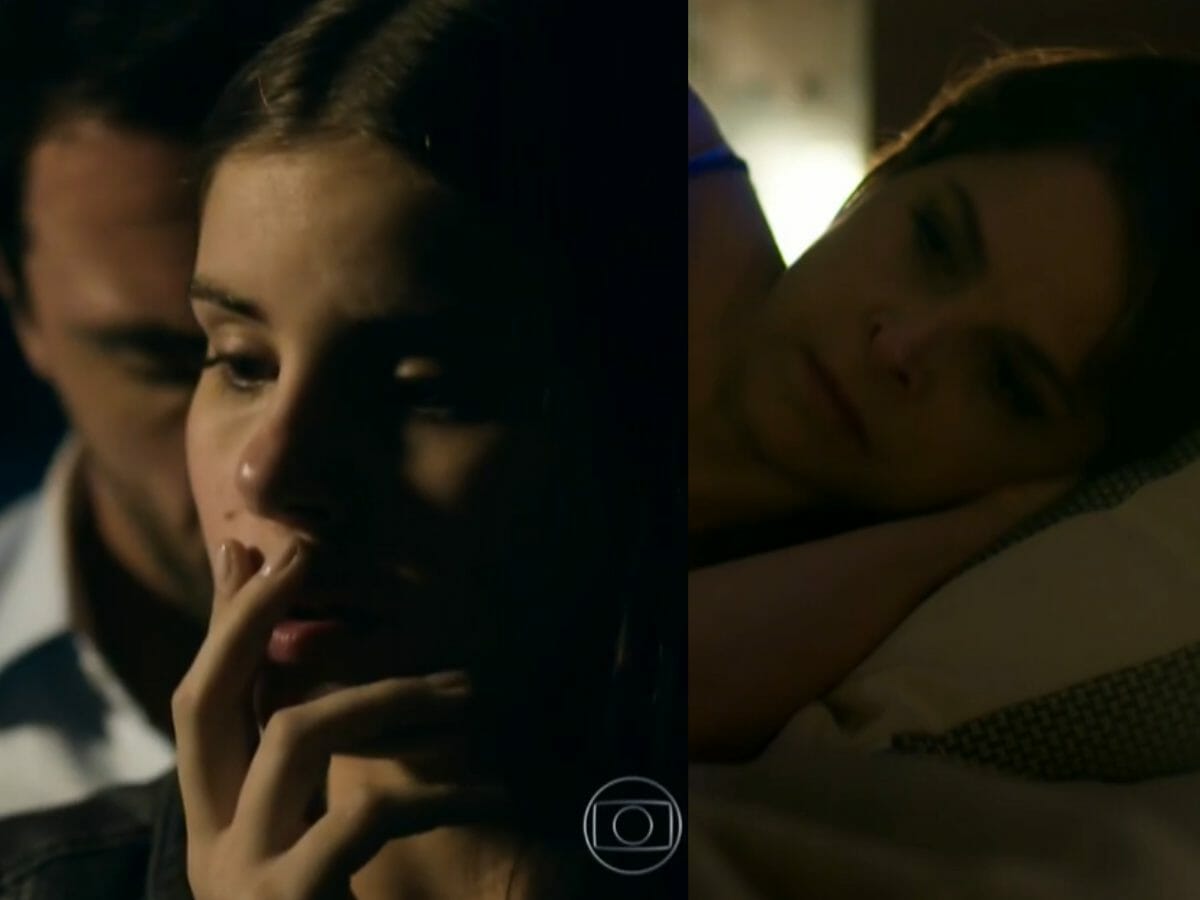 Alex (Rodrigo Lombardi), Angel (Camila Queiroz) e Carolina (Drica Moraes) em Verdades Secretas (Reprodução/Globo)