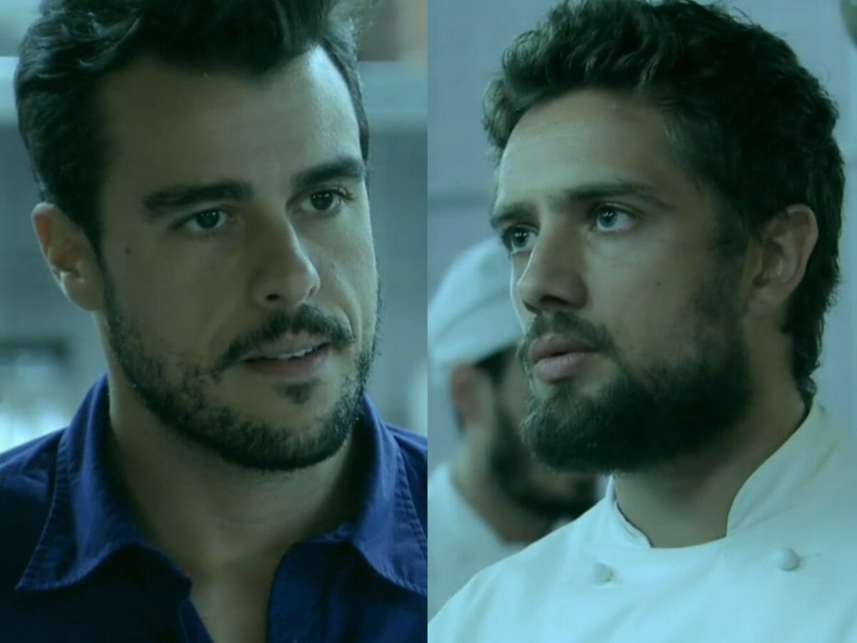Enrico (Joaquim Lopes) e Vicente (Rafael Cardoso) em Império (Reprodução/Globo)