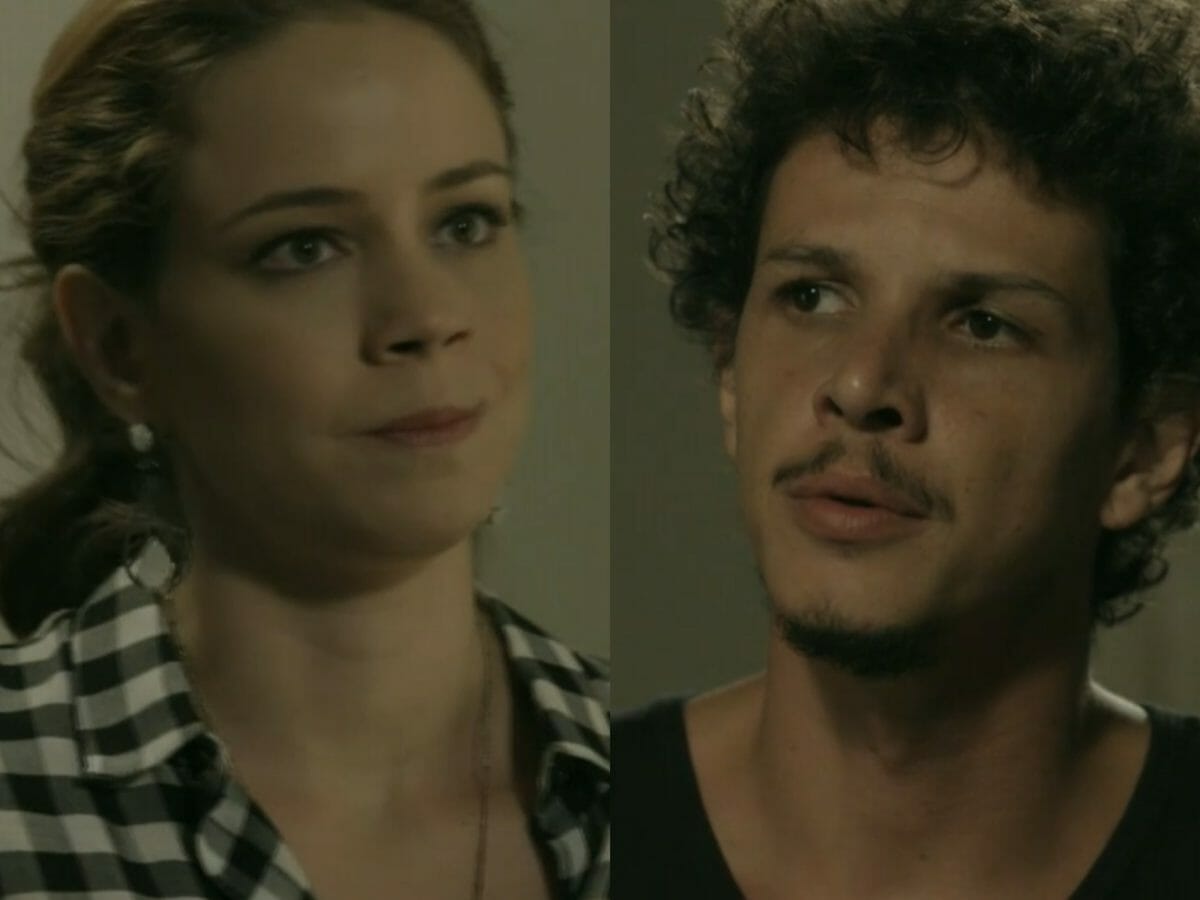 Cristina (Leandra Leal) e Elivaldo (Rafael Losso) em Império (Reprodução/Globo)