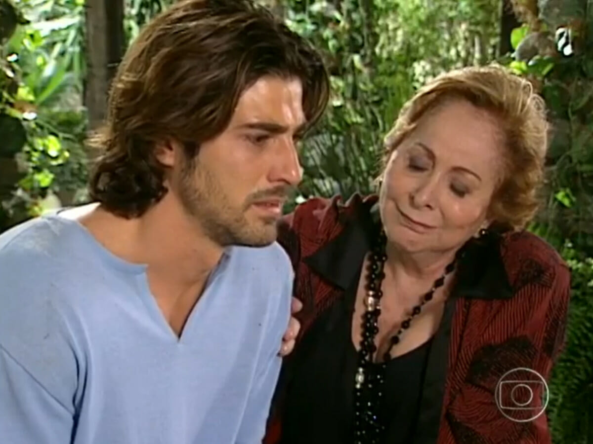 Paco (Reynaldo Gianecchini) e Germana (Aracy Balabanian) em Da Cor do Pecado (Reprodução/Globo)