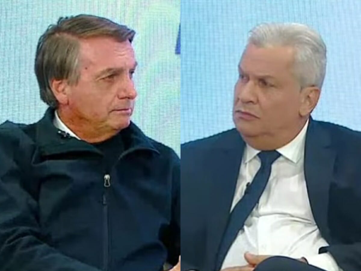Jair Bolsonaro em entrevista para Sikêra Júnior no Alerta Nacional (Reprodução: RedeTV!)