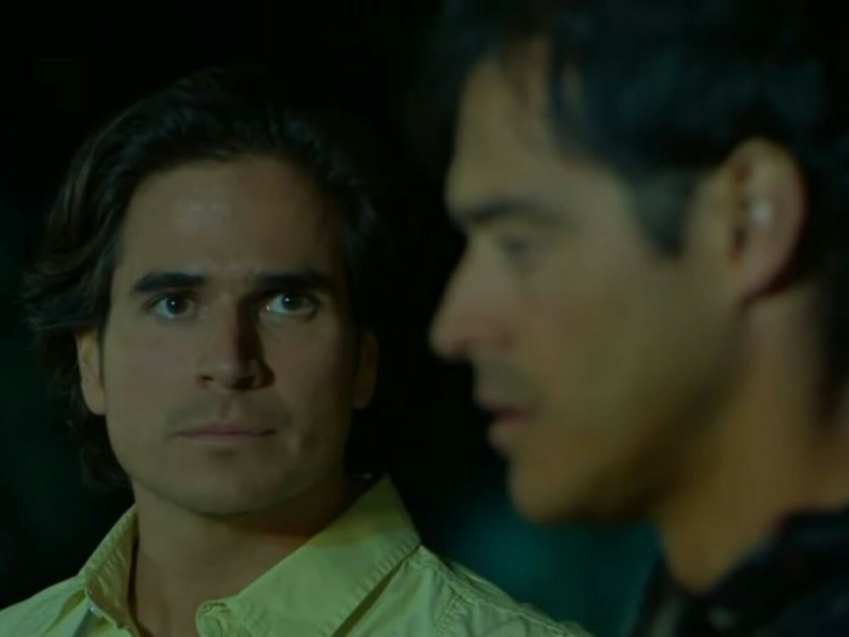 Otávio (Daniel Arenas) e José Antônio (Juan Ángel Esparza) em Coração Indomável (Reprodução)