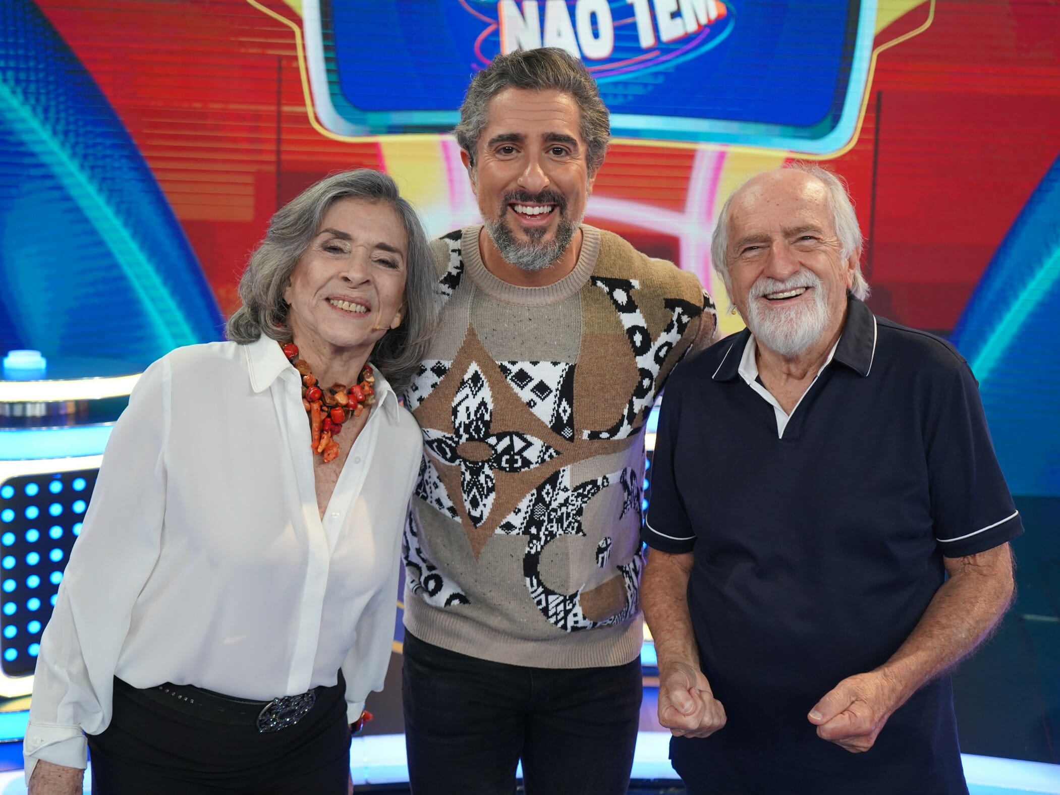 Betty Faria, Marcos Mion e Ary Fontoura