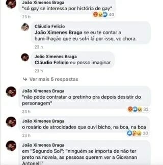 Desabafo de João Ximenes Braga (Reprodução/Facebook)