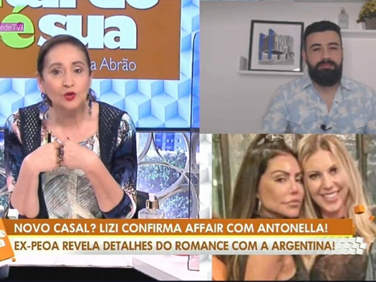 Sonia Abrão e Bruno Tálamo repercutem caso lésbico entre Liziane Gutierrez e Antonella (Reprodução: RedeTV!)
