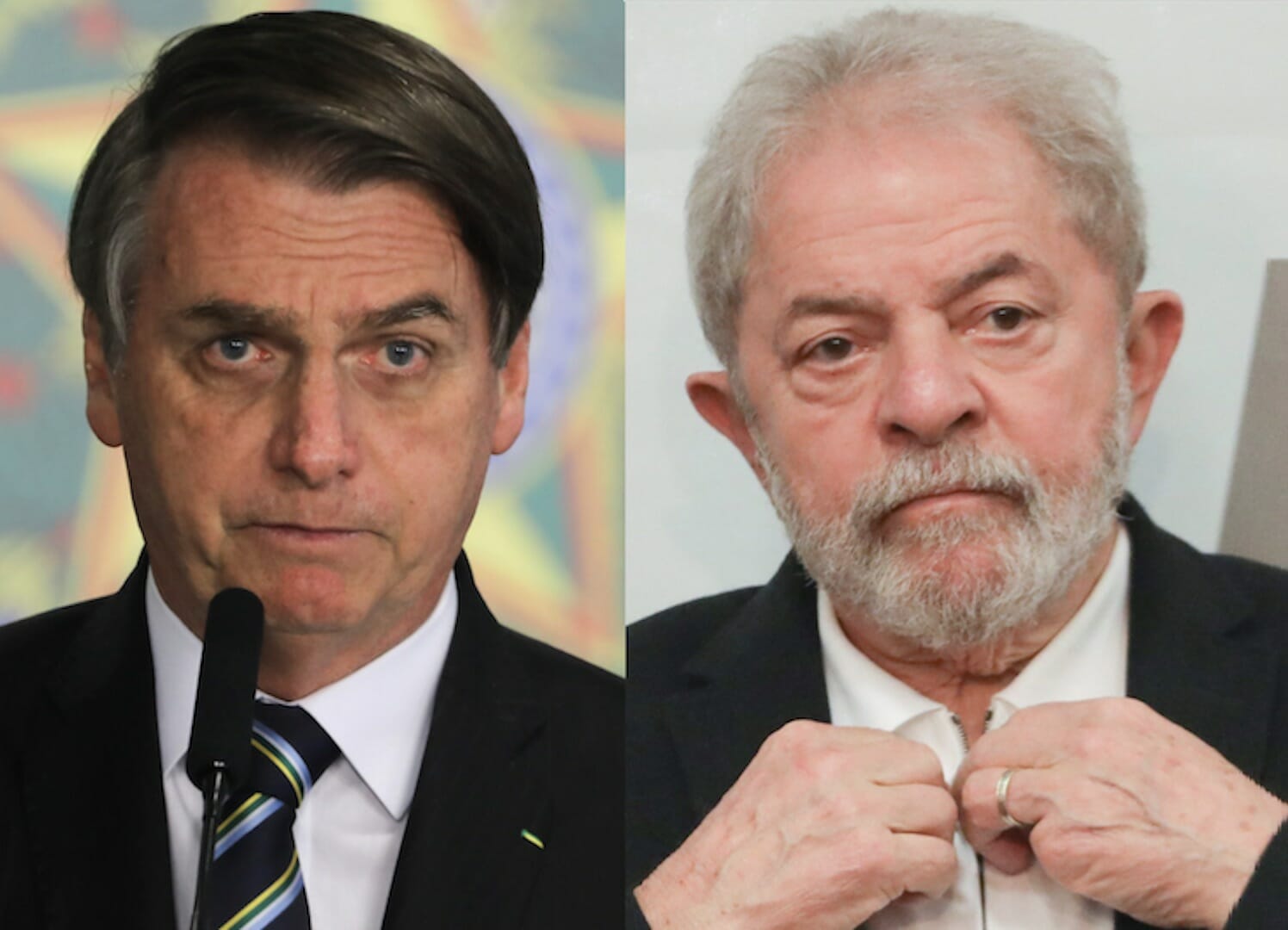 Jair Bolsonaro e Luiz Inácio Lula da Silva
