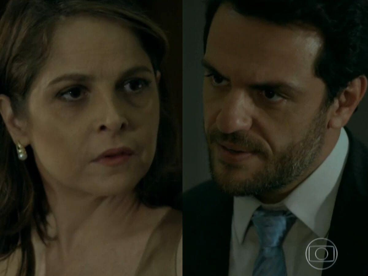 Carolina (Drica Moraes) e Alex (Rodrigo Lombardi) em Verdades Secretas (Reprodução/Globo)