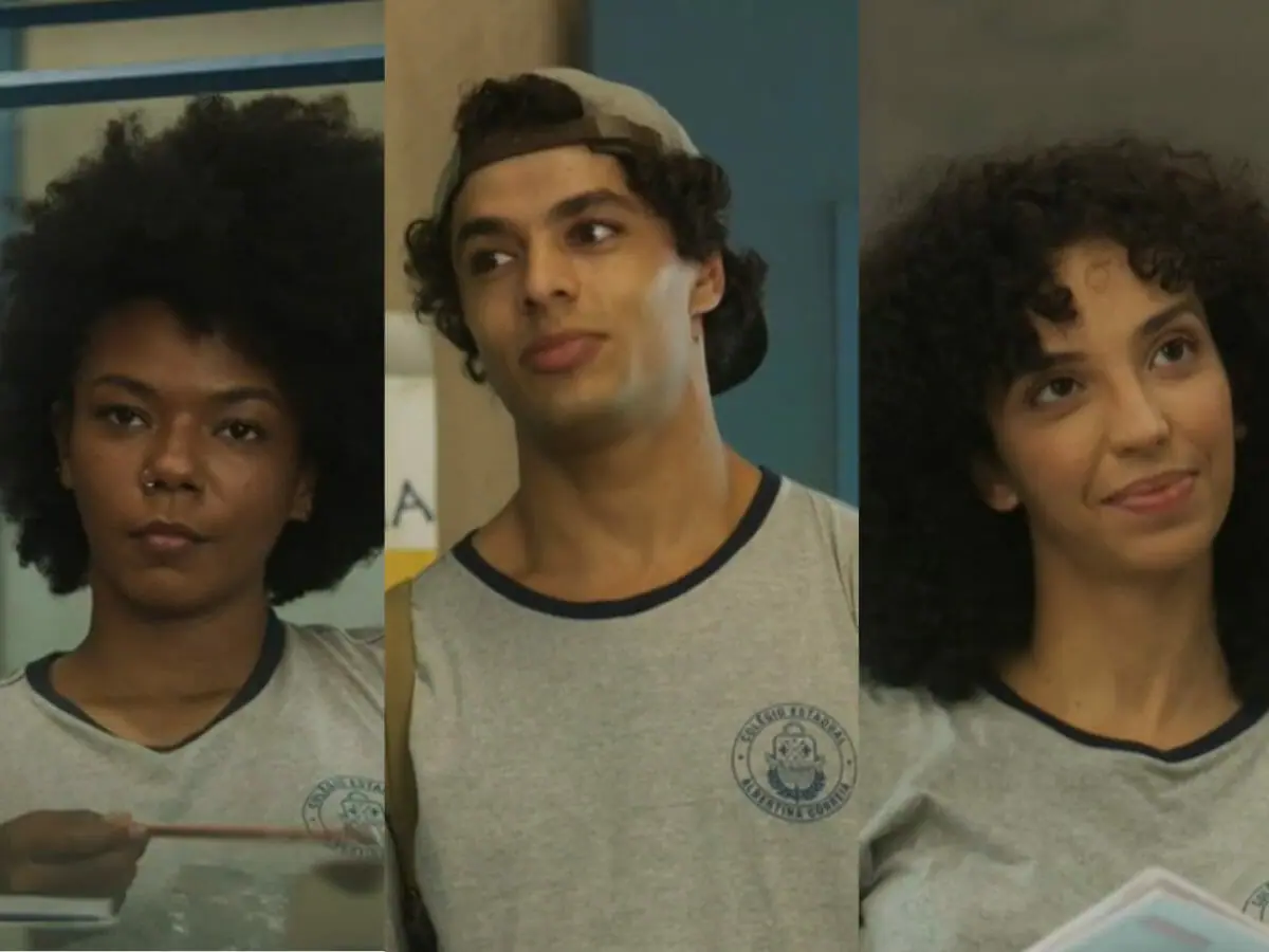 Soraia (Camila Rocha), Tigrão (Matheus Abreu) e Tina (Agnes Brichta) em Quanto Mais Vida, Melhor! (Reprodução/Globo)
