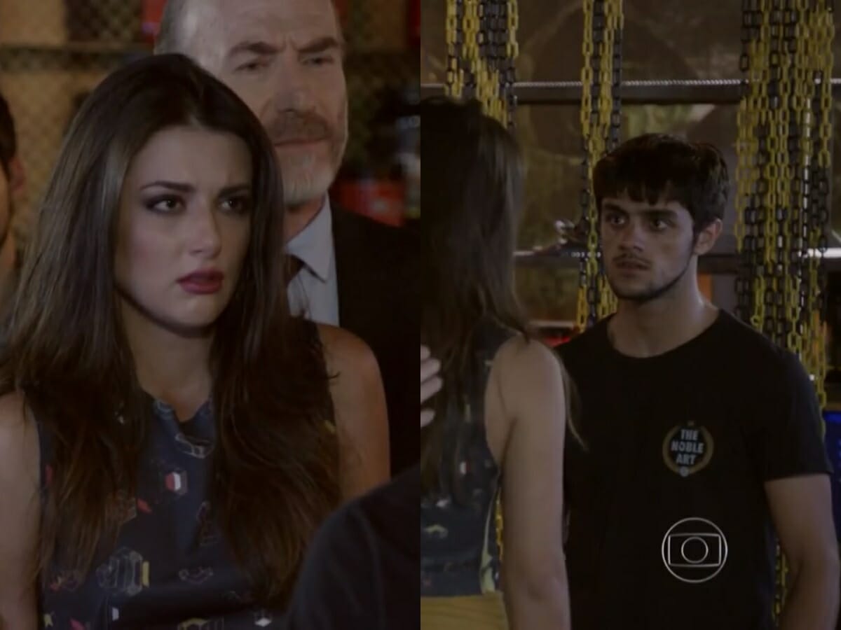 Jade (Anaju Dorigon), Heideguer (Odilon Wagner) e Cobra (Felipe Simas) de Malhação Sonhos