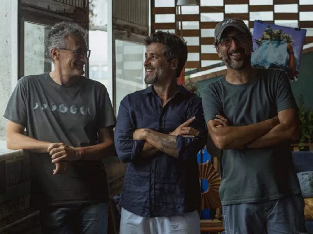 Carlos López, Bruno Gagliasso e Vicente Amorim em Santo