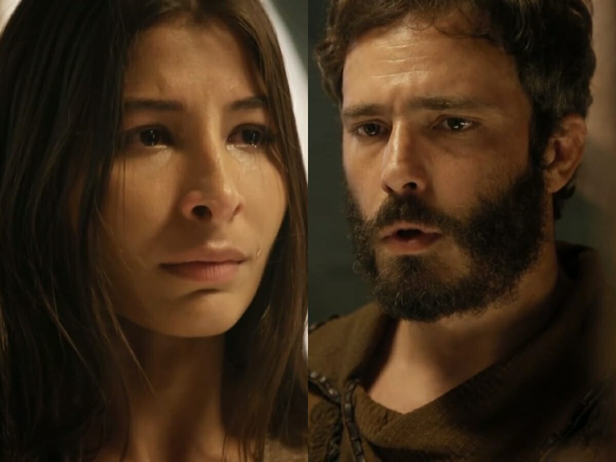 Tamar (Juliana Xavier) e Judá (Thiago Rodrigues) de Gênesis