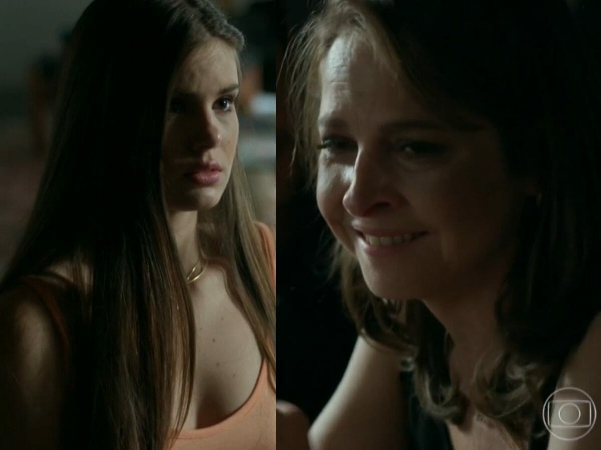 Angel (Camila Queiroz) e Carolina (Drica Moraes) em Verdades Secretas (Reprodução/Globo)