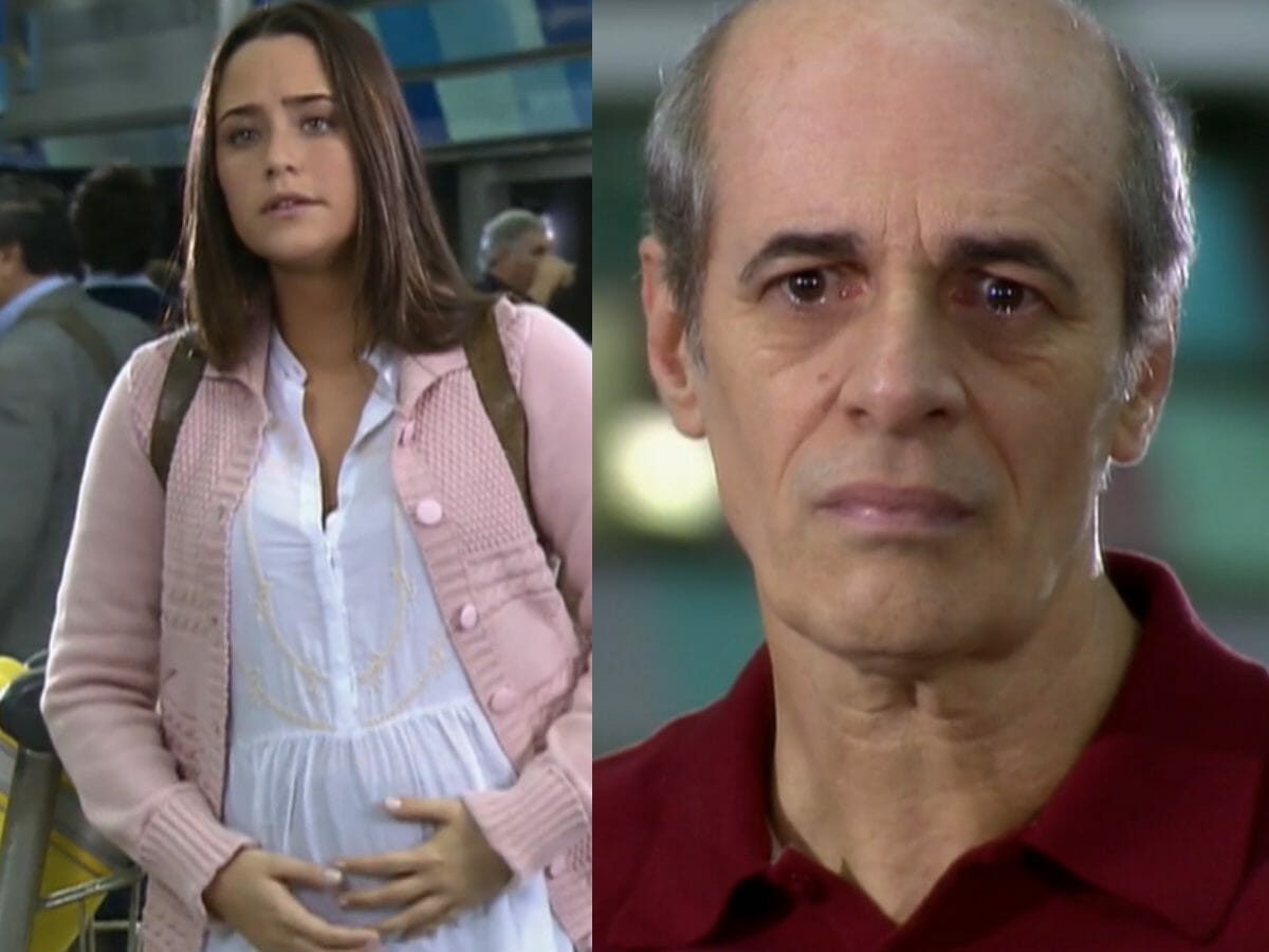 Nanda (Fernanda Vasconcellos) e Alex (Marcos Caruso) em Páginas da Vida (Reprodução/Globo)