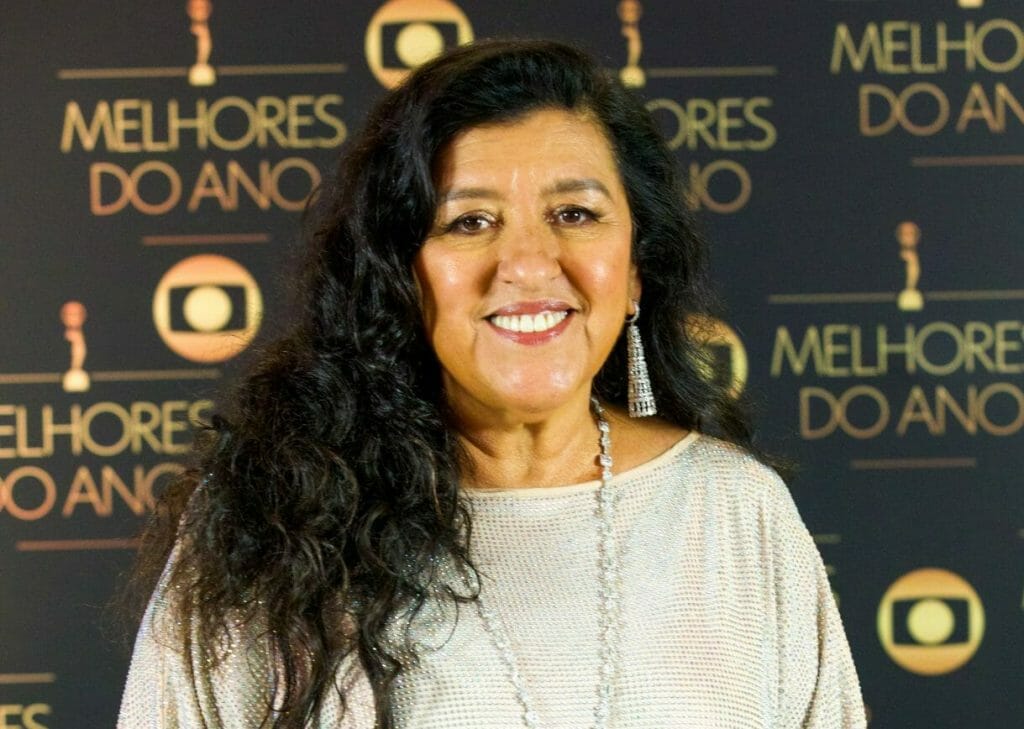 Regina Casé nos bastidores do Troféu Domingão (Divulgação/TV Globo)