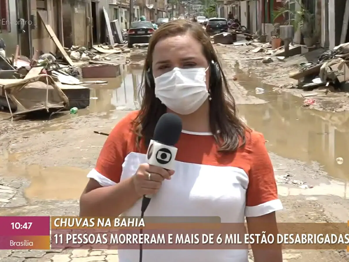 Repórter Thaisa Moura no Encontro