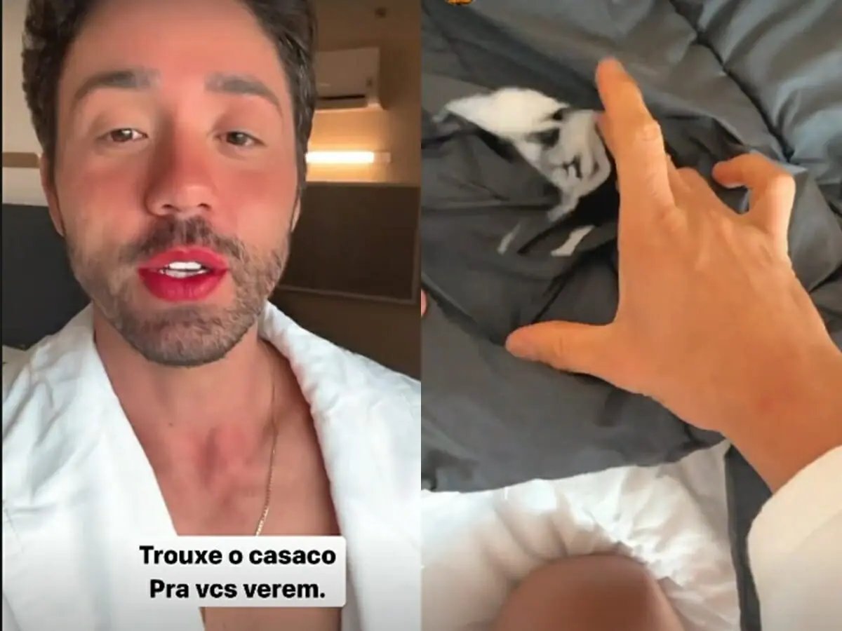 Rico Melquiades mostra o que fez com a blusa rasgada por Dayane Mello (Reprodução: Instagram)