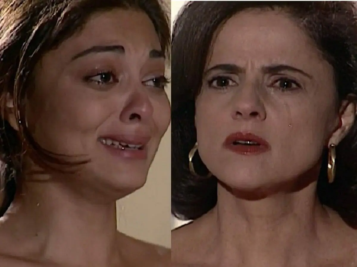 Rita (Juliana Paes) e Alma (Marieta Severo) em Laços de Família
