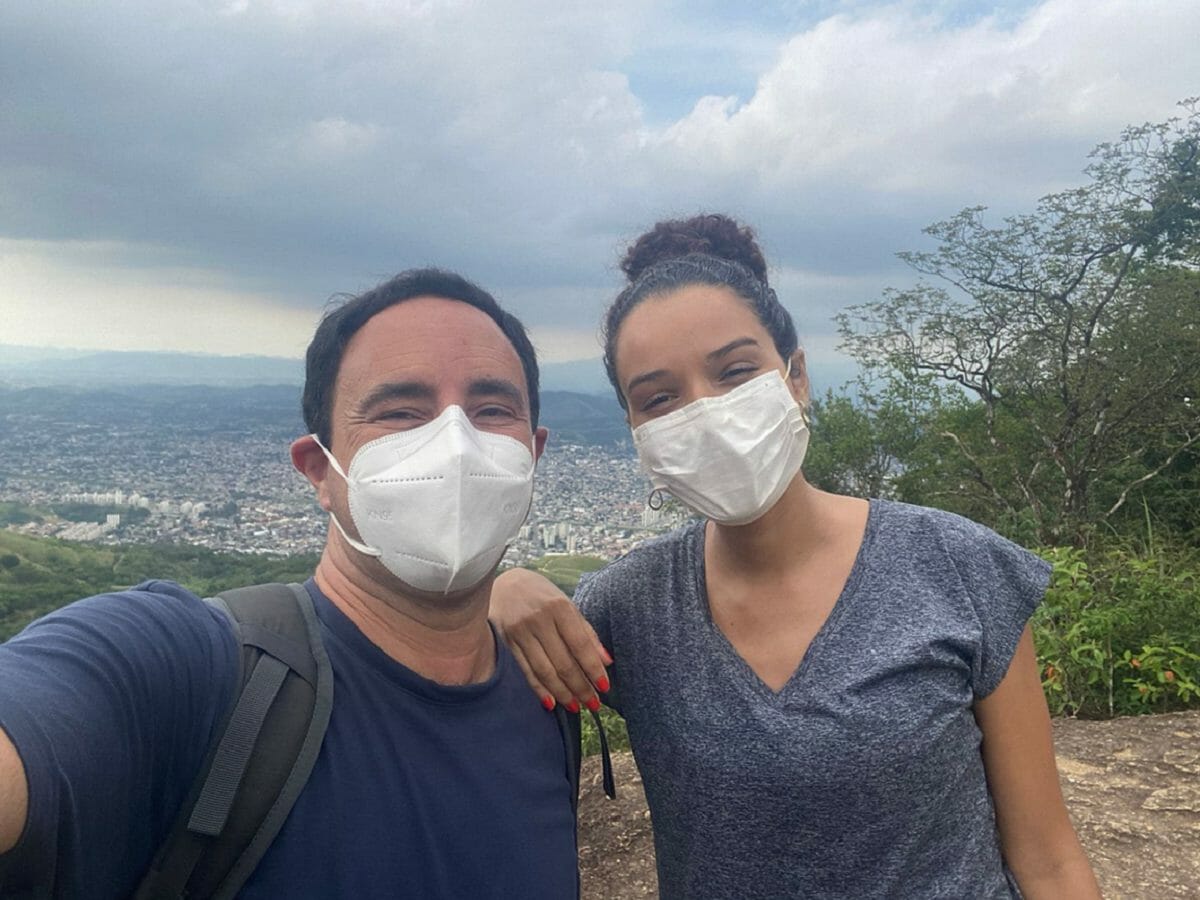 Pedro Bassan e Daniella Dias no Vulcão de Nova Iguaçu